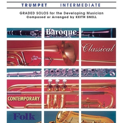 Belwin Master Solos Volume 1 Trumpet Intermediate Piano Acc