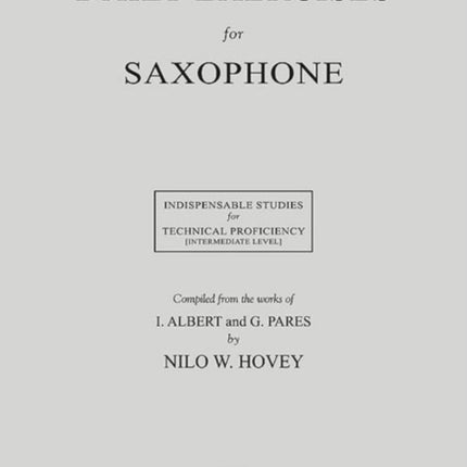 Daily Exercises for Saxophone