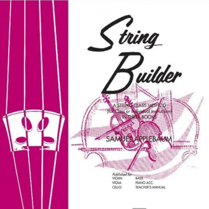 String Builder Book III A String Class Method for Class or Individual Instruction  Viola 3 Belwin Course for Strings