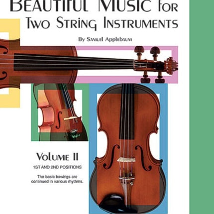 Beautiful Music for Two String Instruments Book