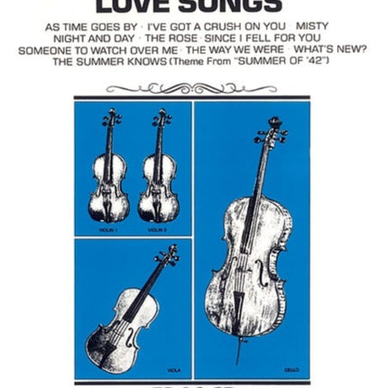 The Best in Standard Love Songs Full Score  Parts Classic String Quartets