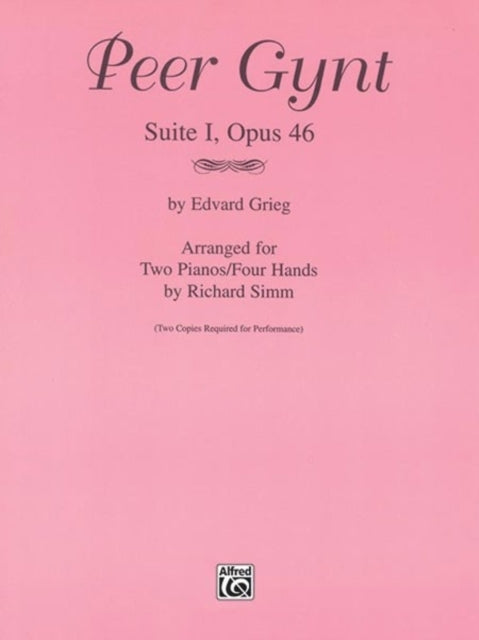 Peer Gynt Suite I Opus 46 Sheet