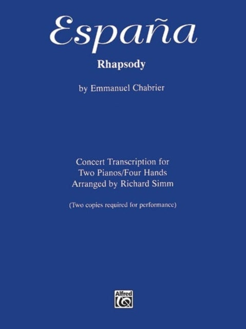 EspaA Rhapsody Concert Transcription for Two Pianos