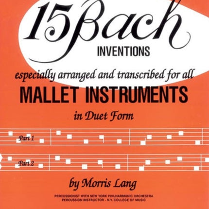 15 Bach Inventions For All Mallet Instruments