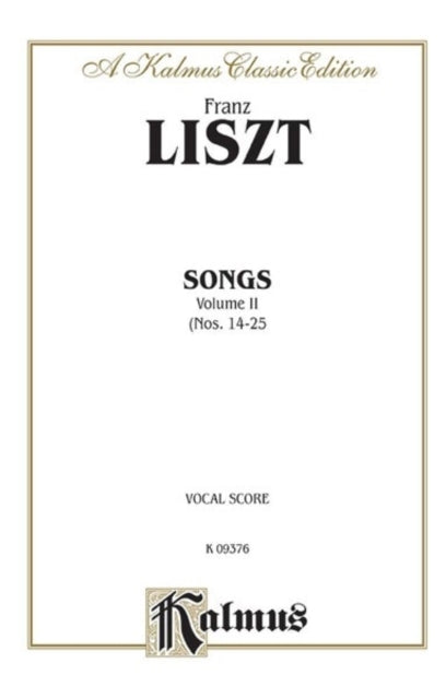 Songs Volume II German Italian Language Edition 2 Kalmus Edition