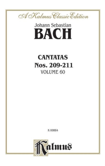 Bach Cantatas No209210210a211 German Language Edition Miniature Score Kalmus Edition