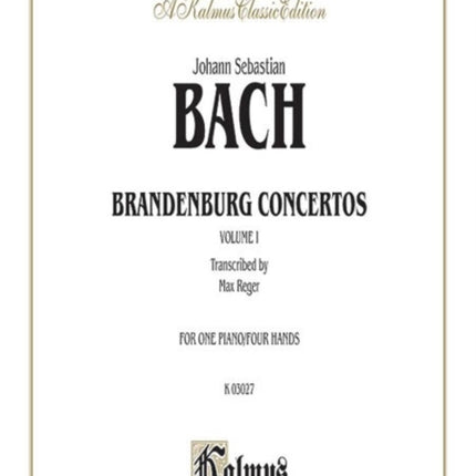 Brandenburg Concertos Volume I Comb Bound Book 1 Kalmus Edition