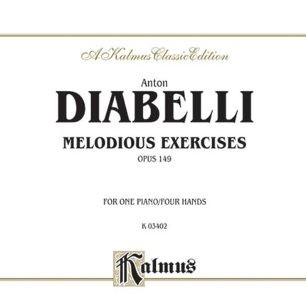 Melodious Exercises Op 149 Comb Bound Book Kalmus Edition