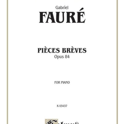 Pieces Breves Op 84 Kalmus Edition