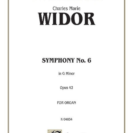 Symphony No 6 in G Minor Op 42 Sheet Kalmus
