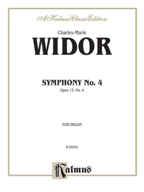 Symphony No 4 in F Minor Op 13 Sheet Kalmus Edition