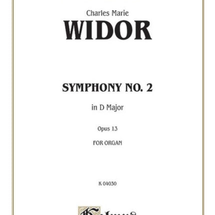 Symphony No 2 in D Op 13 Sheet Kalmus Edition