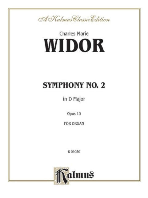 Symphony No 2 in D Op 13 Sheet Kalmus Edition