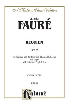 Requiem Op48 Kalmus Edition