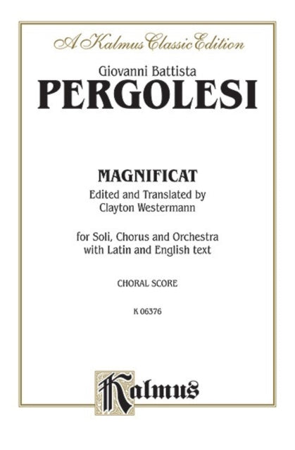 Magnificat Orch Kalmus Edition