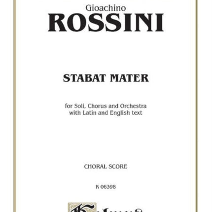 Stabat Mater Orch Kalmus Edition