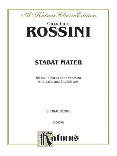 Stabat Mater Orch Kalmus Edition