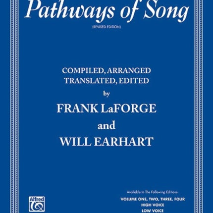 Pathways of Song Vol 1 High Voice Pathways of Song Series Vol 1