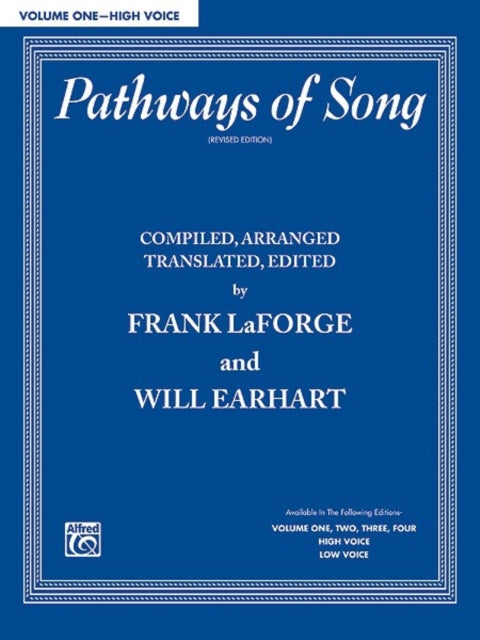 Pathways of Song Vol 1 High Voice Pathways of Song Series Vol 1