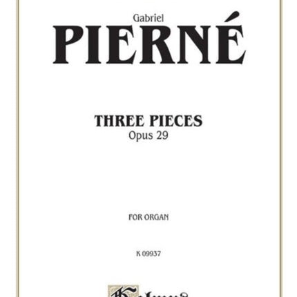 Three Pieces Op 29 Kalmus Edition
