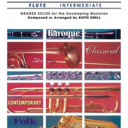 Belwin Master Solos Volume 1 Flute Intermediate