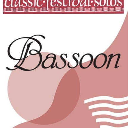 Classic Festival SolosBassoon Vol 1 Piano Acc