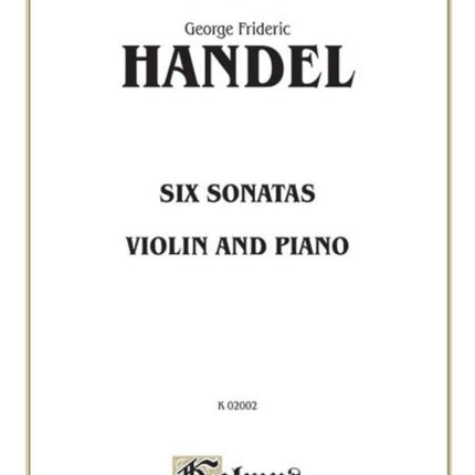 Six Sonatas Kalmus Edition