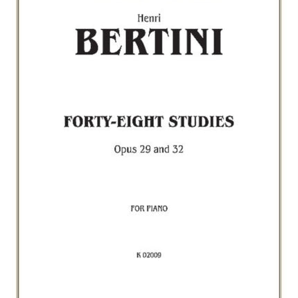 FortyEight Studies Op 29  32 Kalmus Edition