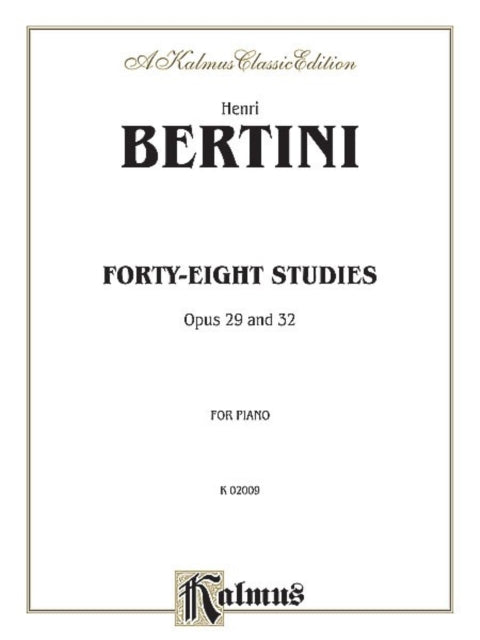 FortyEight Studies Op 29  32 Kalmus Edition