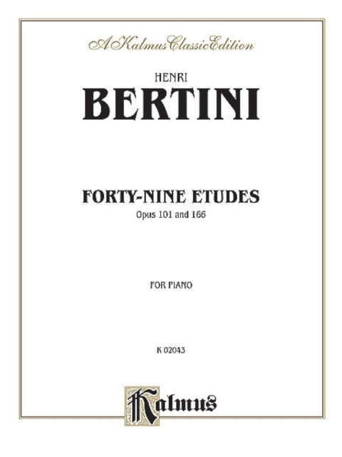 FortyNine Etudes Op 101  166 Kalmus Edition