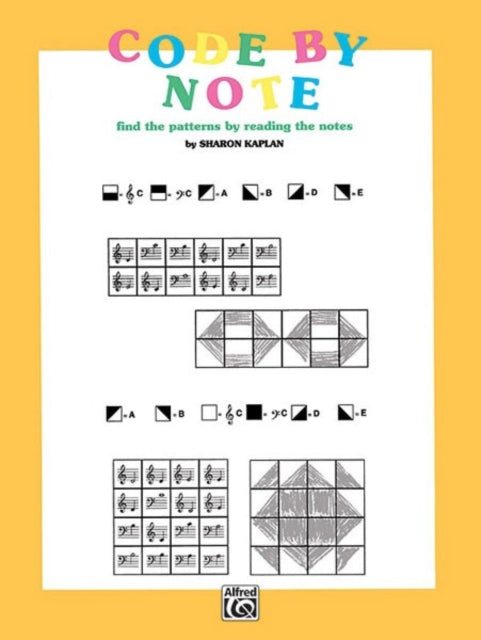 Code by Note, Bk 1: Find the Patterns by Reading the Notes, Coloring Book