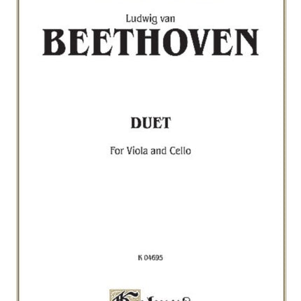 Duet for Viola and Cello Kalmus Edition