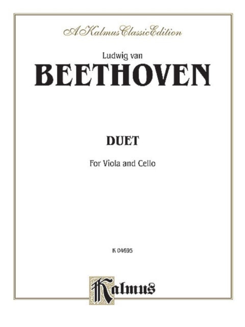 Duet for Viola and Cello Kalmus Edition