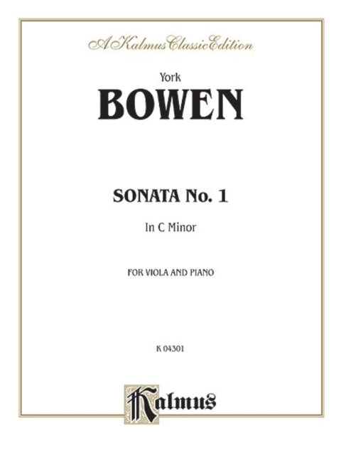 Sonata No 1 in C Minor Kalmus Edition