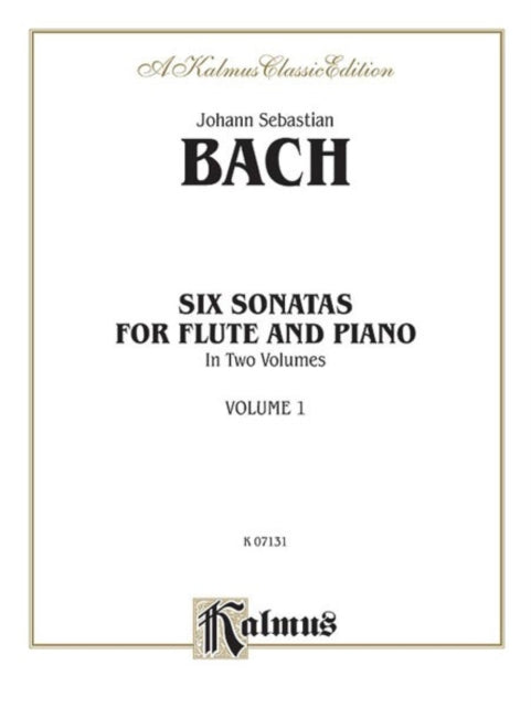 Six Sonatas Volume I Bwv 10301032 Kalmus Edition