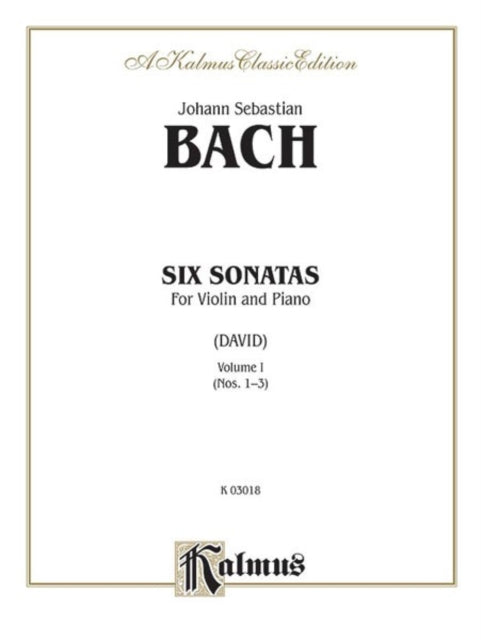 Six Sonatas Volume I 1 Kalmus Edition