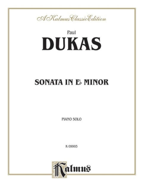 Sonata in EFlat Minor Kalmus Edition