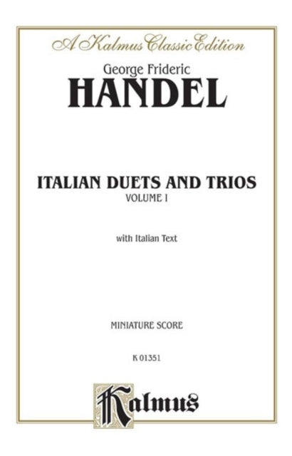 Italian Duets and Trios: First Edition, Miniature Score