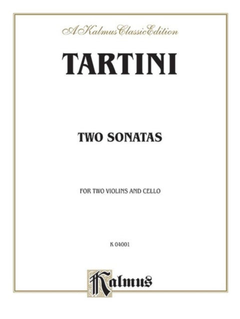 Two Sonatas for String Trio Score  Parts Kalmus Edition