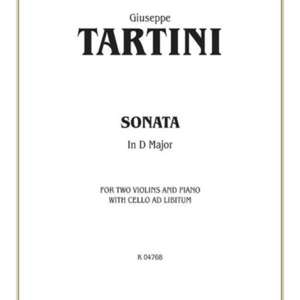 Sonata in D Major Kalmus Edition