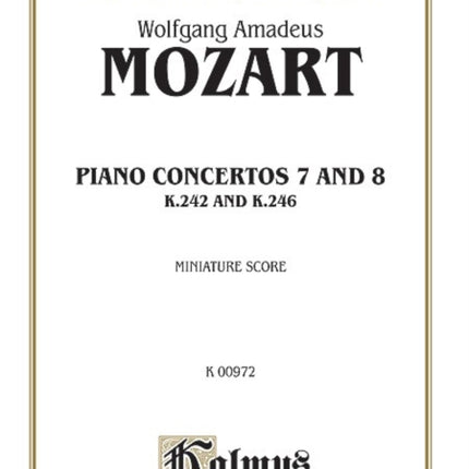 Concertos No 7 for Three Pianos Kalmus Edition