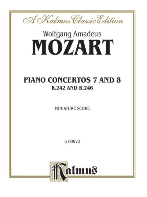 Concertos No 7 for Three Pianos Kalmus Edition