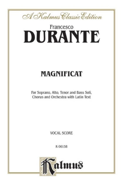 Magnificat Satb with Satb Soli Latin Language Edition Kalmus Edition