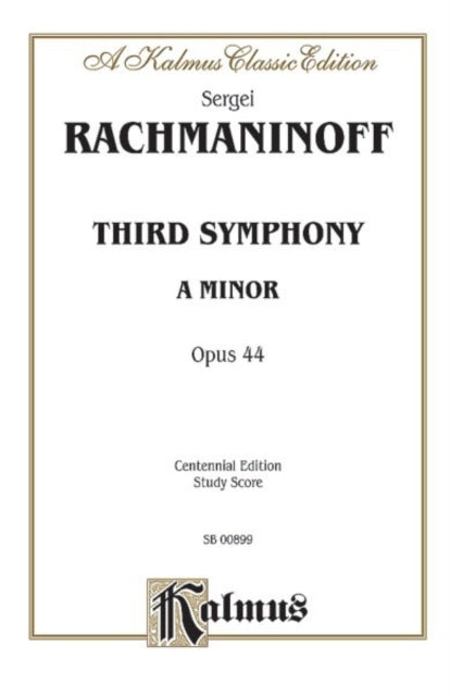 Third Symphony in a Minor Op 44 Centennial Edition Comb Bound Study Score Belwin Edition