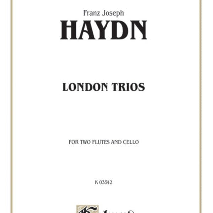 Four London Trios 2 Flutes  Cello Kalmus Edition