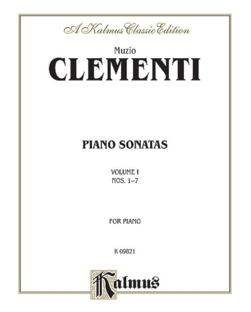 Piano Sonatas Volume I 1 Kalmus Edition