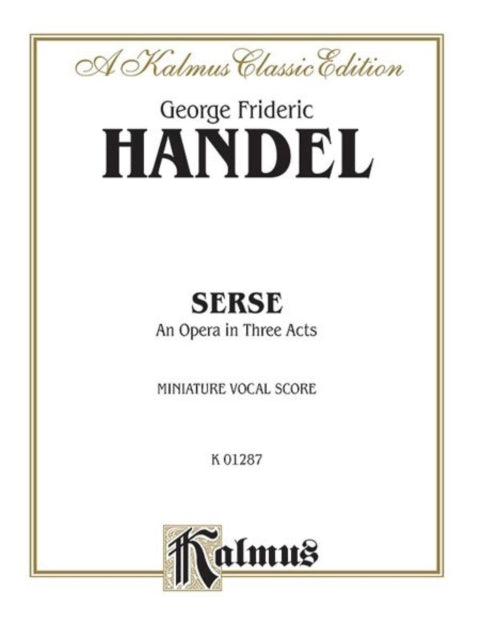 Serse (1738): Italian Language Edition, Miniature Score