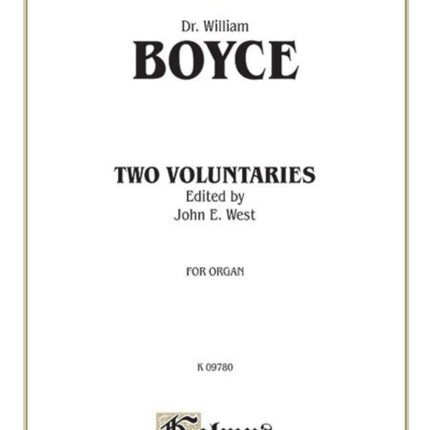 Two Voluntaries Sheet Kalmus Edition