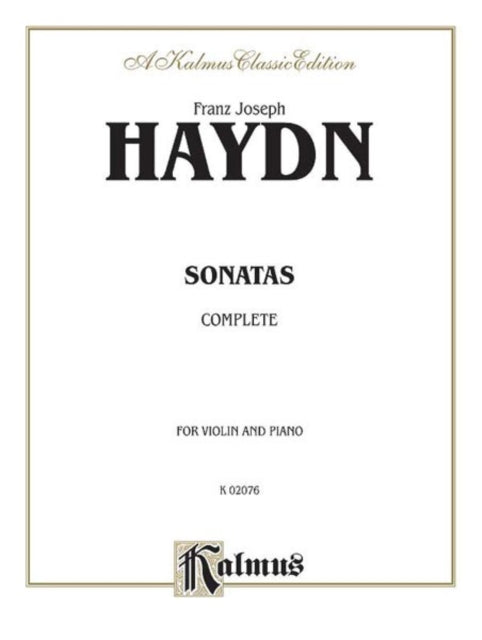 Sonatas Complete Kalmus Edition