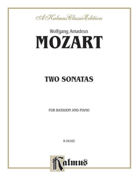 Two Sonatas Parts Kalmus Edition